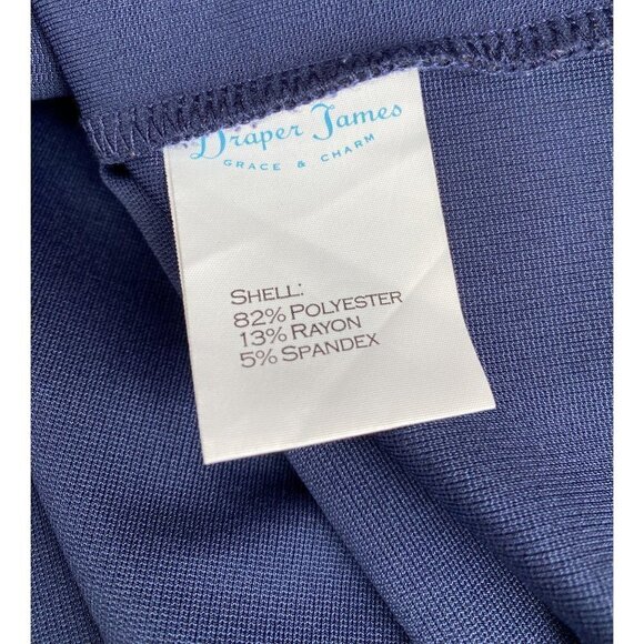 Draper James Navy Blue Bell Sleeve Shift Dress XS - Picture 11 of 11